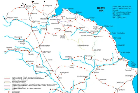 Map: North Yorkshire Moors Railway Map