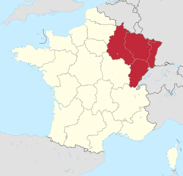 Map: Northeastern France Locator Map