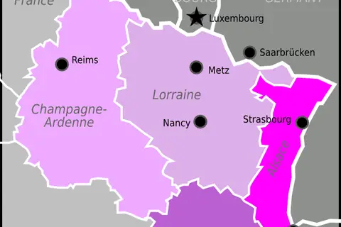 Map: Northeastern France Wv Map Svg