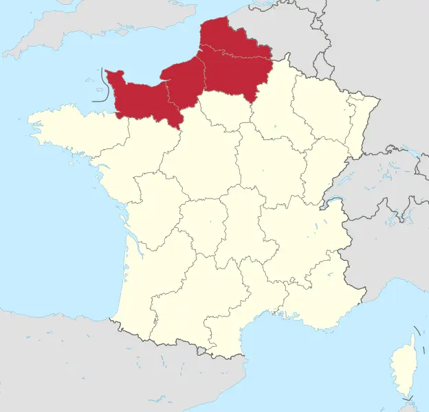 Map: Northern France Locator Map