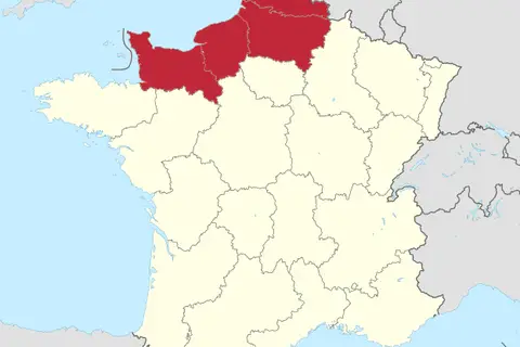 Map: Northern France Locator Map