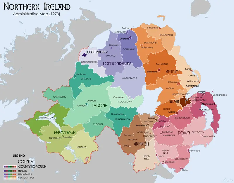Map: Northernireland1967Adminmap