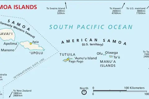 Map: Nps Americansamoaregional Map