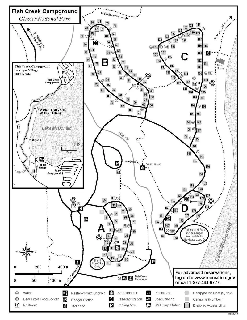 Map: Nps Glacierfishcreekcampground Map