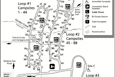 Map: Nps Greatsanddunespinyonflatscampground Map