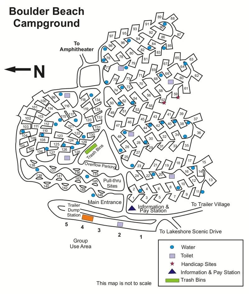 Map: Nps Lakemeadboulderbeachcampground Map