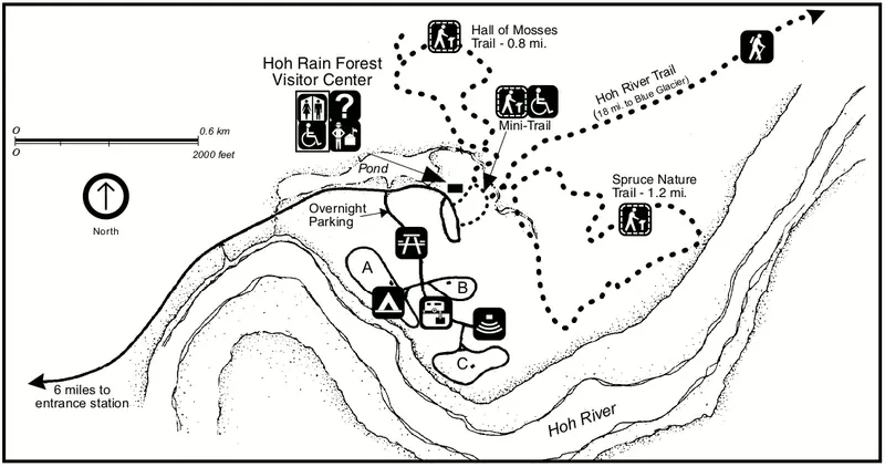 Map: Nps Olympichohrainforest Map