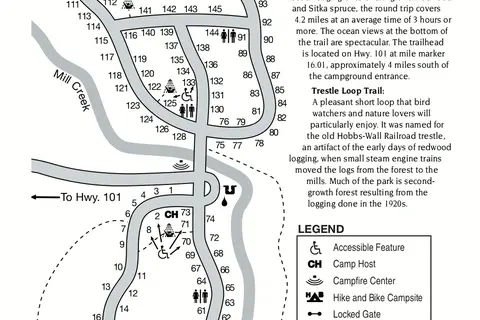 Map: Nps Redwoodmillcreekcampground Map