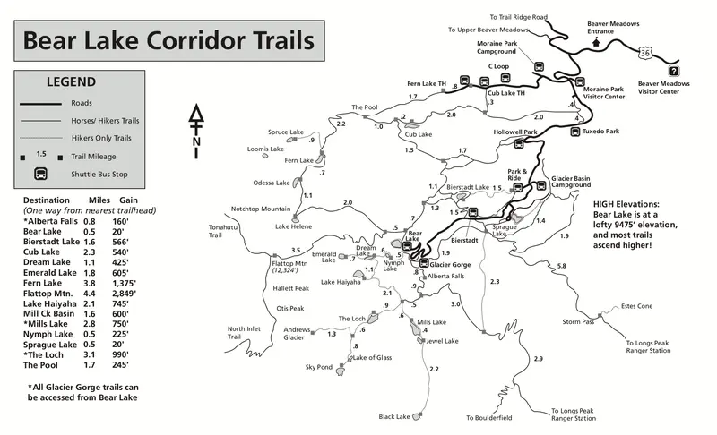 Map: Nps Rockymountainbearlaketrail Map