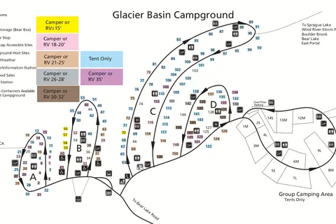 Map: Nps Rockymountainglacierbasincampground Map