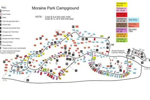 Map: Nps Rockymountainmoraineparkcampground Map