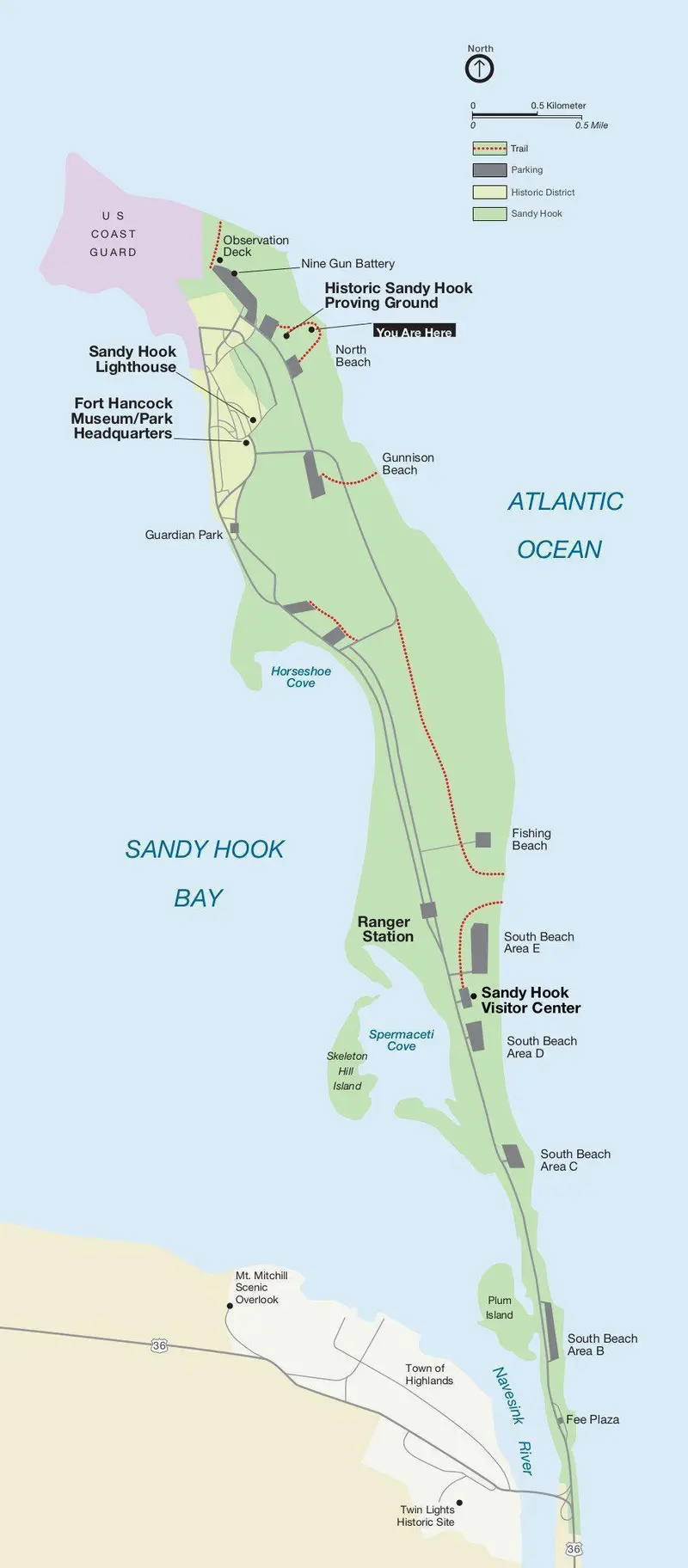Map: Nps Sandyhook Map