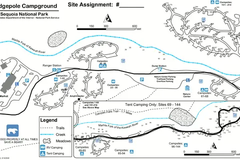 Map: Nps Sequoiakingscanyonlodgepolecampground Map