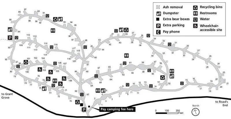 Map: Nps Sequoiakingscanyonmorainecampground Map