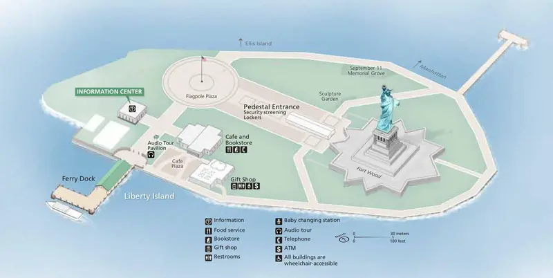 Map: Nps Statueofliberty Map