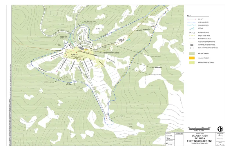 Map: Nps Yosemitebadgerpassski Map