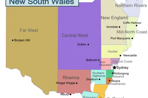 Map: Nsw Region Map