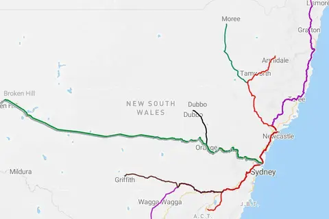 Map: Nsw Trains Map