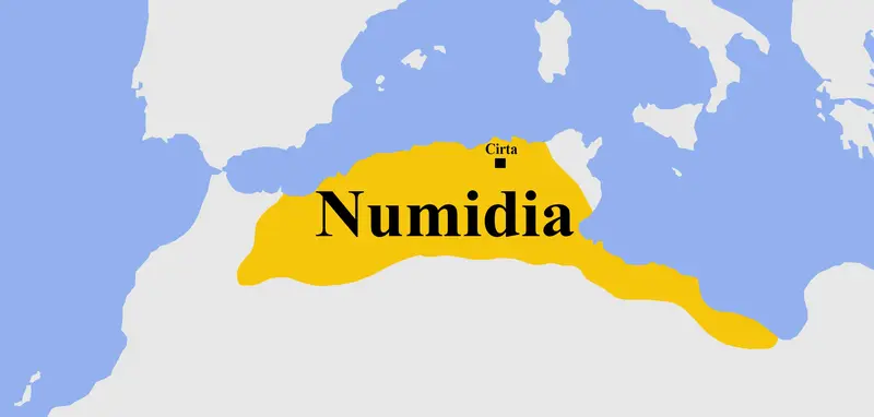 Map: Numidia Kingdom Map