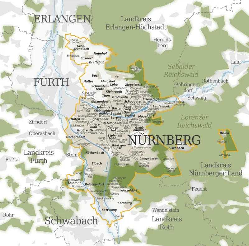 Map: Nuremberg Map