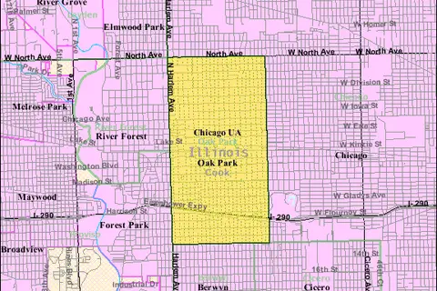 Map: Oak Park Il 2009 Reference Map