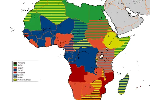 Map: Official Languagesmapafrica