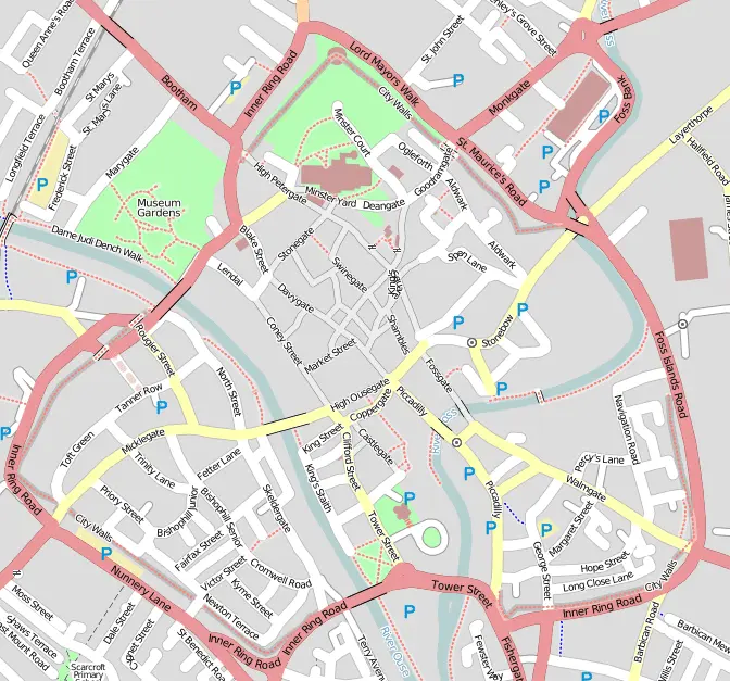 Map: Osm Map of York Uk 2