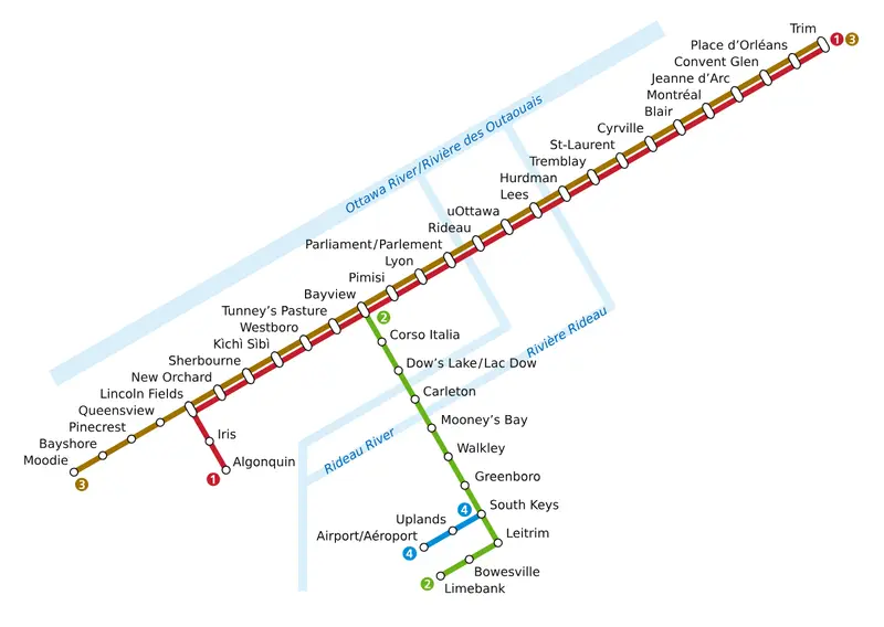 Map: Otrain Network Map Stage 2