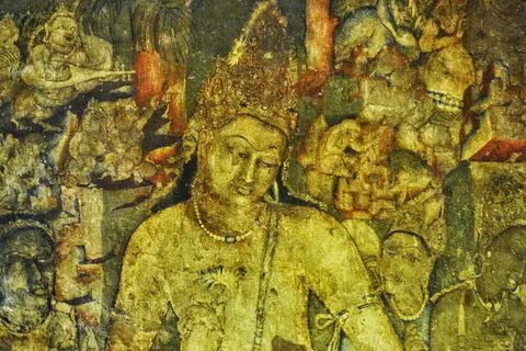 Map: Padmapani Bodhisattvaajanta Cavesaurangabadmaharashtra
