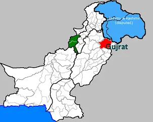 Map: Pakistan Gujrat Map