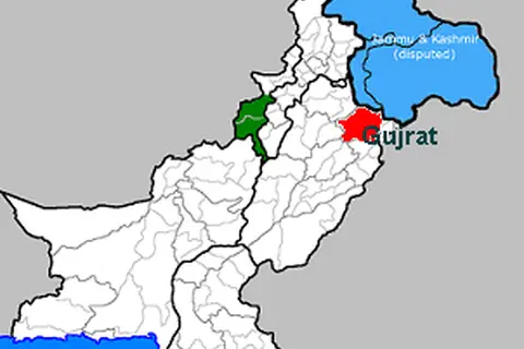 Map: Pakistan Gujrat Map