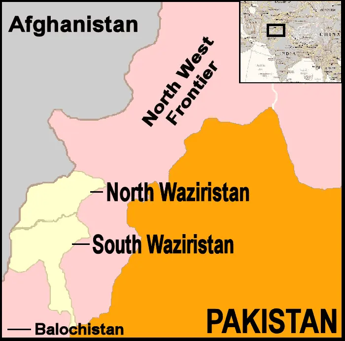 Map: Pakistan Waziristan Map (2024)