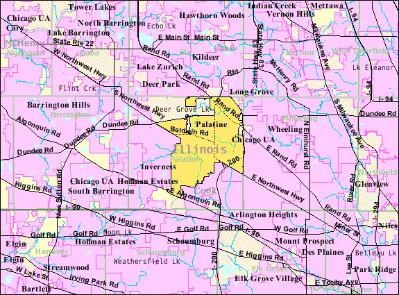 Map: Palatine Il 2009 Reference Map