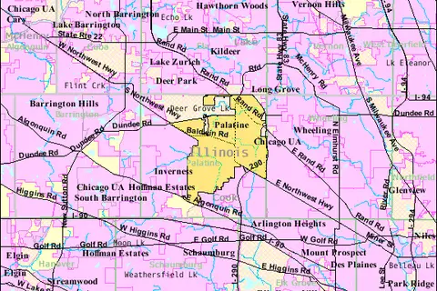 Map: Palatine Il 2009 Reference Map
