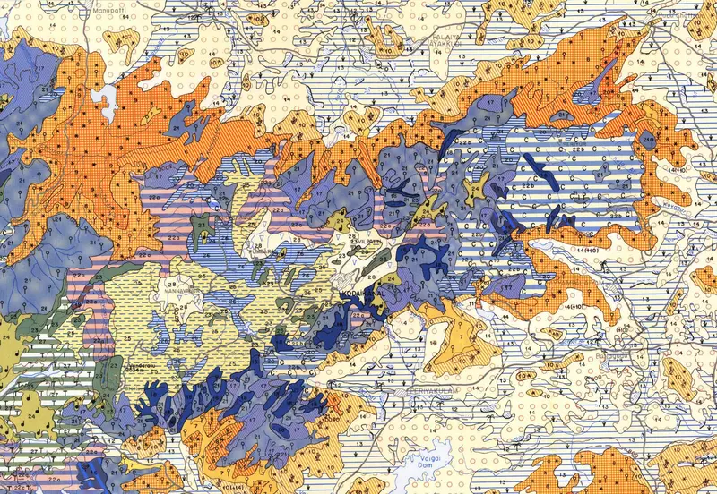 Map: Palni Hills Vegetation Map