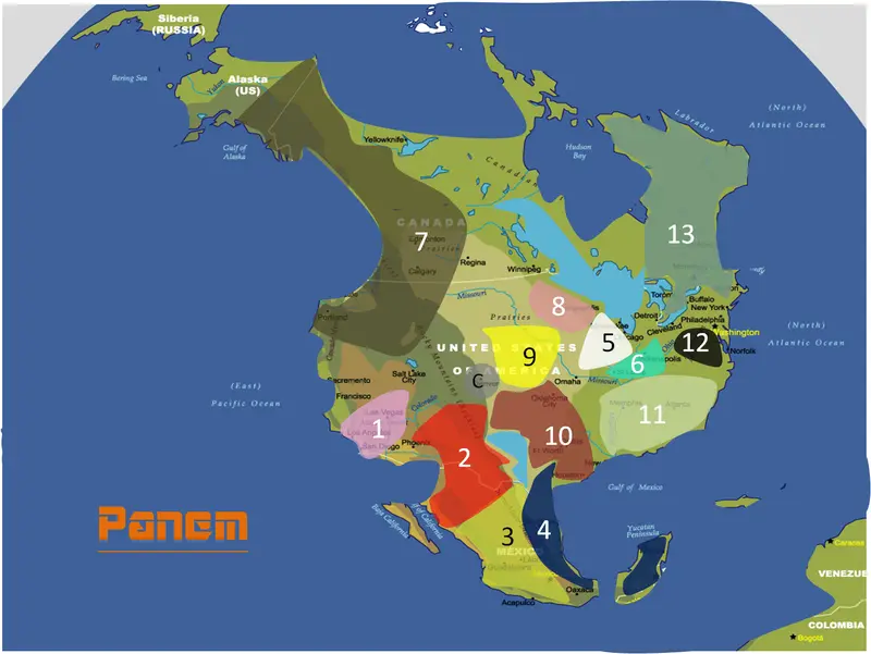 Map: Panem Map Fanmade