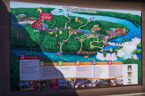Map: Parque Nacional Do Igua Iguau National Park Mapa Do Parque Nacional National Park Map 14119957904