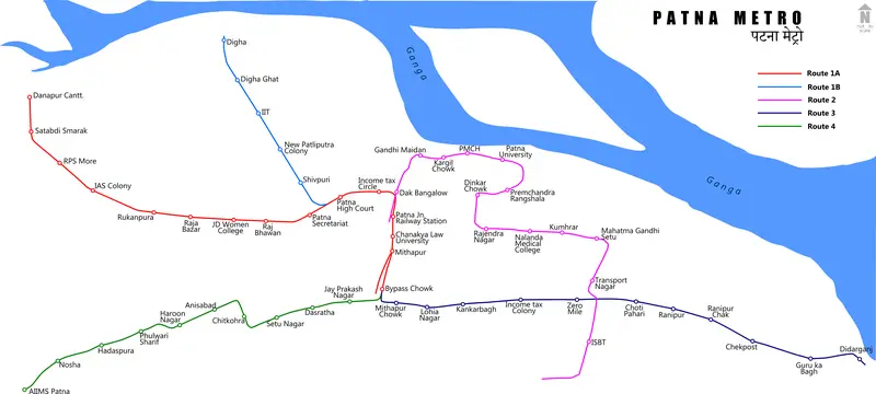 Map: Patna Metro Map
