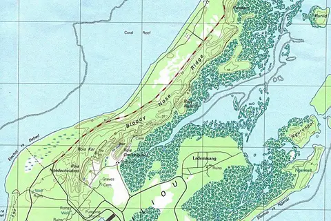 Map: Peleliu Map