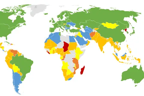 Map: Percentage Population Undernourished World Map