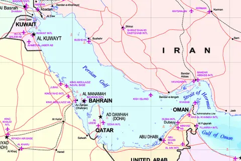 Map: Persian Gulf Map