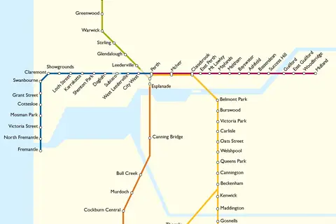 Map: Perth Railway Map