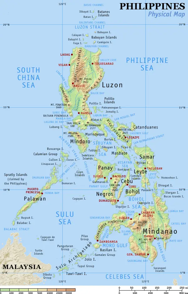 Map: Ph Physical Map