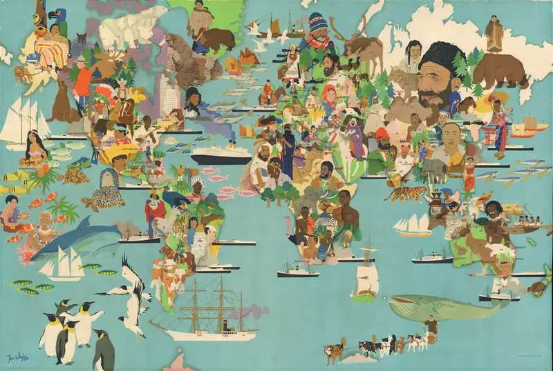 Map: Pictorial map of the World