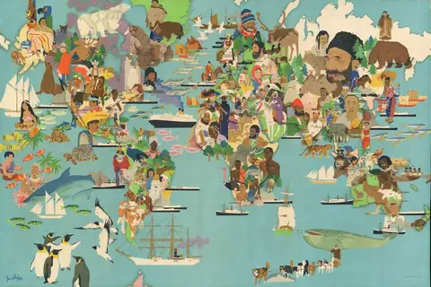 Map: Pictorial map of the World