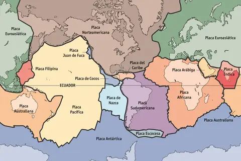 Map: Placas Tectonicas Mapa