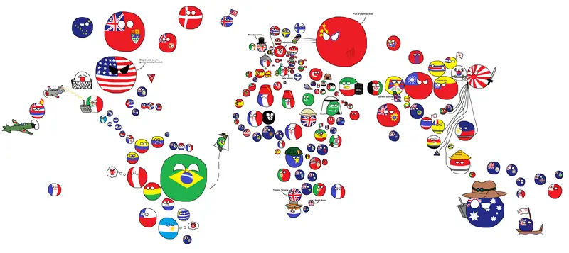 Map: Polandball Map of the World War Ii