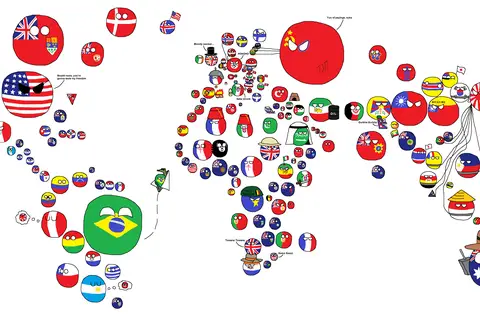 Map: Polandball Map of the World War Ii