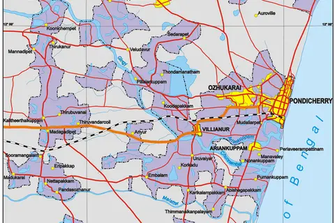 Map: Pondicherry Map