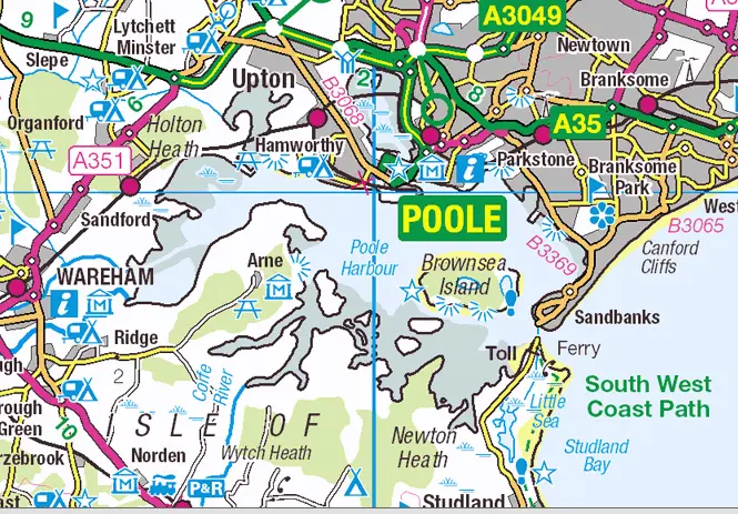 Map: Poole Harbour Os Opendata Map